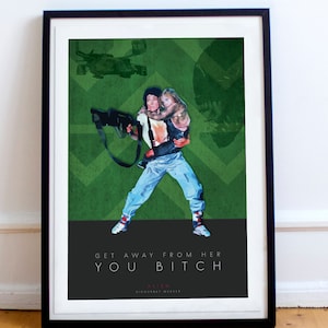 Alien Movie poster - Unique movie illustration / Fanart Poster / Sci-fi fan gift / Movie room poster