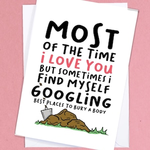 Vervelende liefdeskaart / grappige verjaardagskaart / irritante vriendjeskaart / kaart voor een vervelende vriend, vriendin, echtgenoot of vrouw - GC227