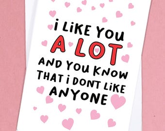Funny Love Card / Anti-Social Greetings Card / Hot Girlfriend Card / Hot Boyfriend Card / Funny Anniversary Card / Boyfriend Card - GC238