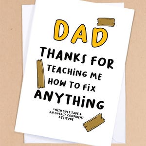 DIY Carte de fête des pères / Carte papa de commerçant / Carte de papa / Anniversaire de papa / Carte pour papa / Carte de beau-père / Fête des pères - GC433