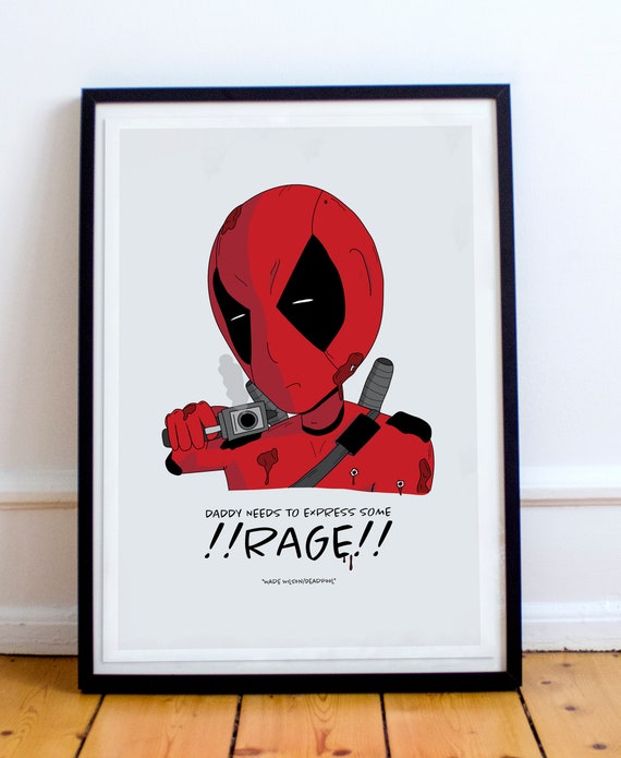 CHOOSE YOUR SIZE Large Quality FREE P+P Deadpool Poster Movie Marvel Superhero