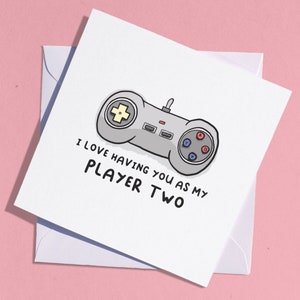 Gamer Love Card / Video Game Card / Gaming Boyfriend Greetings Card / Funny Anniversary Card / Boyfriend Card / Girlfriend Card