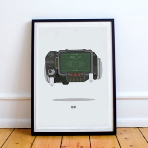 Póster de Fallout / Póster de videojuegos / Póster de Pip-Boy / Póster de juego / Póster de sala de juegos / Póster geek / Arte de fans de juegos / Regalo de juegos