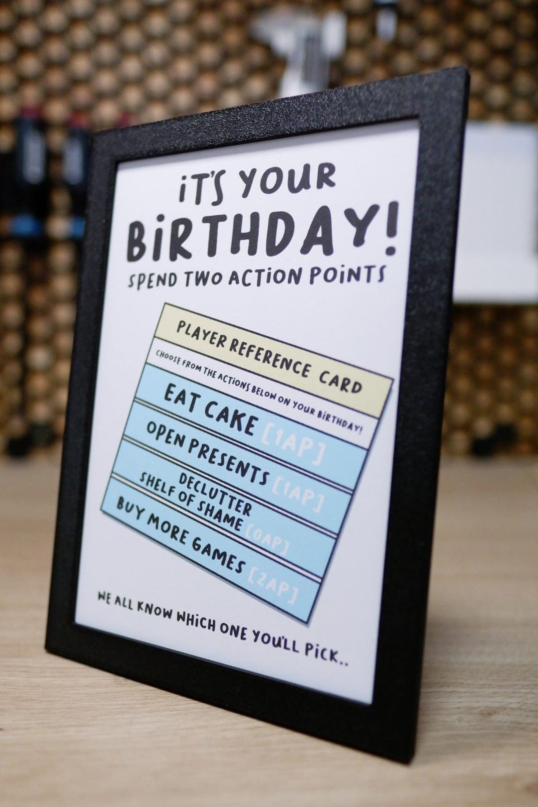 Greetings Card Frame / Desk Picture Frame / Card Frame / Memento Holder ...
