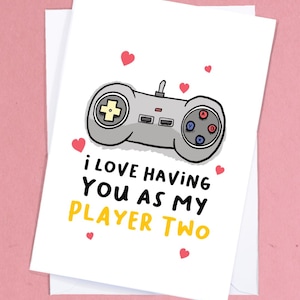 Gamer Love Card / Video Game Card / Gaming Boyfriend-wenskaart / Funny Anniversary Card / Boyfriend Card / Girlfriend Card - GC181