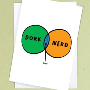 Tarjeta divertida para un nerd o un tonto en tu vida / Novio tonto / Tarjeta de cumpleaños nerd / Tarjeta de aniversario / Tarjeta tonto / Tarjeta de novia - GC119