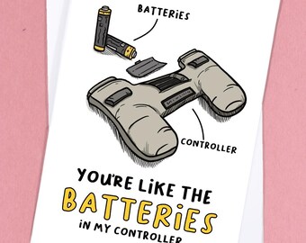 Geek girlfriend/boyfriend card - nerd valentine's / geek card / gamer card / gamer gift  / pc gamer card / gaming valentines - GC172