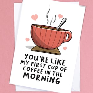Cartão de amor Rude Coffee / Cartão de dia dos namorados / Cartão de amante de café / Cartão de marido gostoso / Cartão de aniversário Rude / Cartão de café / Cartão de esposa gostosa - GC259