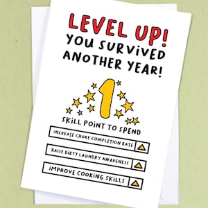 Tarjeta de cumpleaños de videojuegos / Tarjeta de cumpleaños de gamer / Tarjeta geek / Tarjeta de videojuego / Cumpleaños de gamer / Cumpleaños de novio - GC93