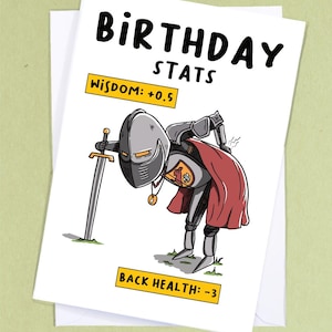 Tarjeta de cumpleaños de D&D / Tarjeta de juegos de fantasía / Tarjeta de juegos de mesa / Tarjeta de juegos nerd / Tarjeta de DM / Tarjeta de cumpleaños geek - GC464