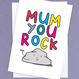 Muttertagskarte für eine Mutter, die rockt / Lustige Muttertagskarte - GC368