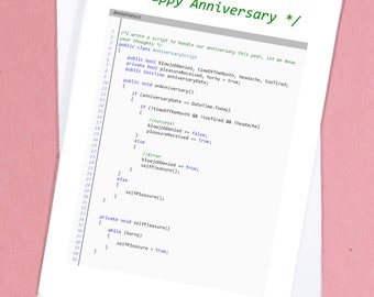 Biglietto di anniversario maleducato / Biglietto di anniversario nerd / Biglietto di San Valentino geek / Biglietto fidanzato / Biglietto fidanzata / Biglietto eccitante - GC190