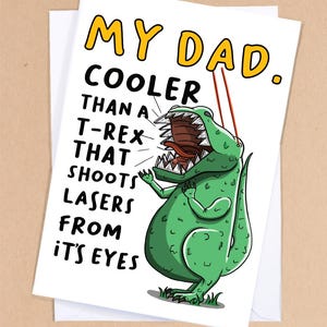 Dinosaurier Vaters Tageskarte / Cooler Papa Karte / Karte für Papa / Karte für Papa / Karte für Papa / Väter Tag / Karte - GC455