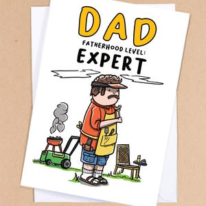 Carte drôle de fête des pères / Papa expert / Carte papa stéréotypée / Carte de papa / Anniversaire de papa / Carte pour papa / Carte de beau-père / Fête des pères - GC423