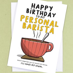 Biglietto di compleanno per amanti del caffè / Biglietto di compleanno per amanti del caffè / Regalo per amanti del caffè / Biglietto per marito del caffè / Biglietto per snob del caffè / Biglietto per caffè - GC398