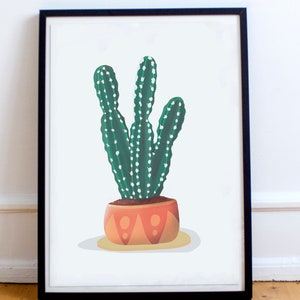 Kaktus Poster / Kaktus Liebhaber Geschenk / Kaktus Bild / Kaktus Kunst / Pflanzenliebhaber Geschenk / Kaktus Druck / Kaktus Besitzer / Zimmerpflanze Geschenk
