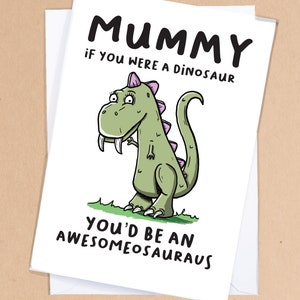 Mama Dinosaurier Karte / Mama Geburtstagskarte / Muttertagskarte / Mama Geburtstagskarte / Mama Karte / Dinosaurier Karte / Dinosaurier Geburtstagskarte - GC367