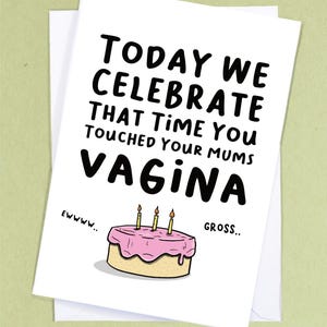 Meine Geburtstagskarte / Gross Geburtstagsgrüße / Freunde Geburtstag / Scherz-Geburtstagskarte / Rude Greetings Card - GC141