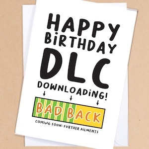 Biglietto di compleanno per giocatori / Biglietto di compleanno per giocatori / Biglietto di compleanno per giocatori più grandi / Biglietto di compleanno per nerd / Biglietto DLC / Biglietto di compleanno per fidanzato / Biglietto di compleanno per geek - GC82