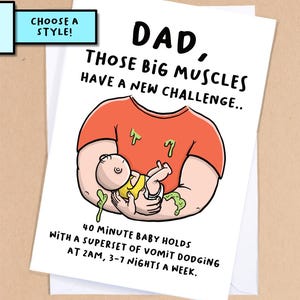 Carte de fête des pères pour papa de gym / papa musclé / nouvelle carte papa / carte de papa / anniversaire de papa / carte pour papa / carte de beau-père / fête des pères - GC449
