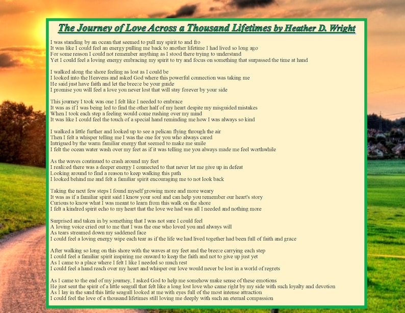 The Excursion of Get pleasure from Throughout a Thousand Lifetimes graphic regarding Reason Season Lifetime Poem Printable identify The Trip of Get pleasure from Throughout a Thousand Lifetimes