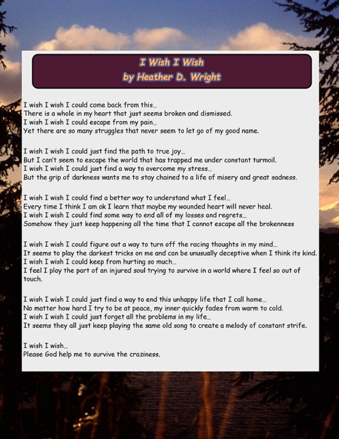 I Wish I Wish Printable Digital Download - Etsy