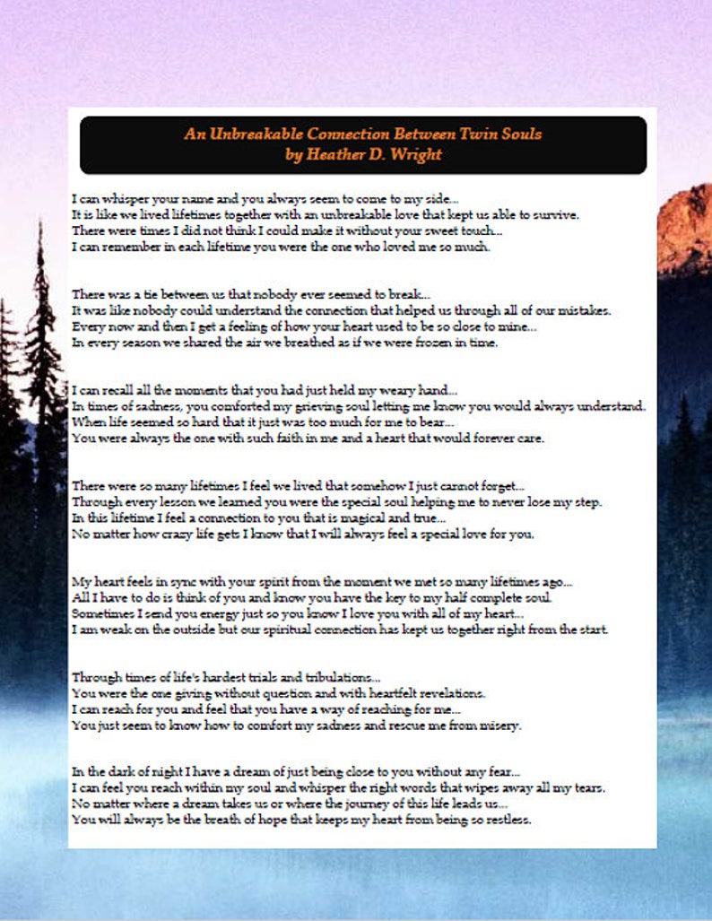 An Unbreakable Romance Among Dual Souls - Printable Fast Down load photo about Reason Season Lifetime Poem Printable referred to as An Unbreakable Romantic relationship Among Dual Souls - Printable Quick Down load