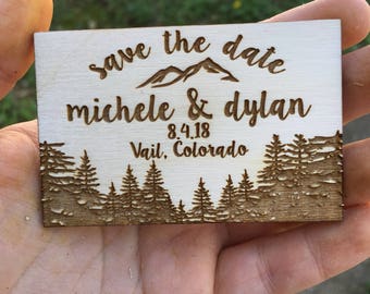 wood save the date