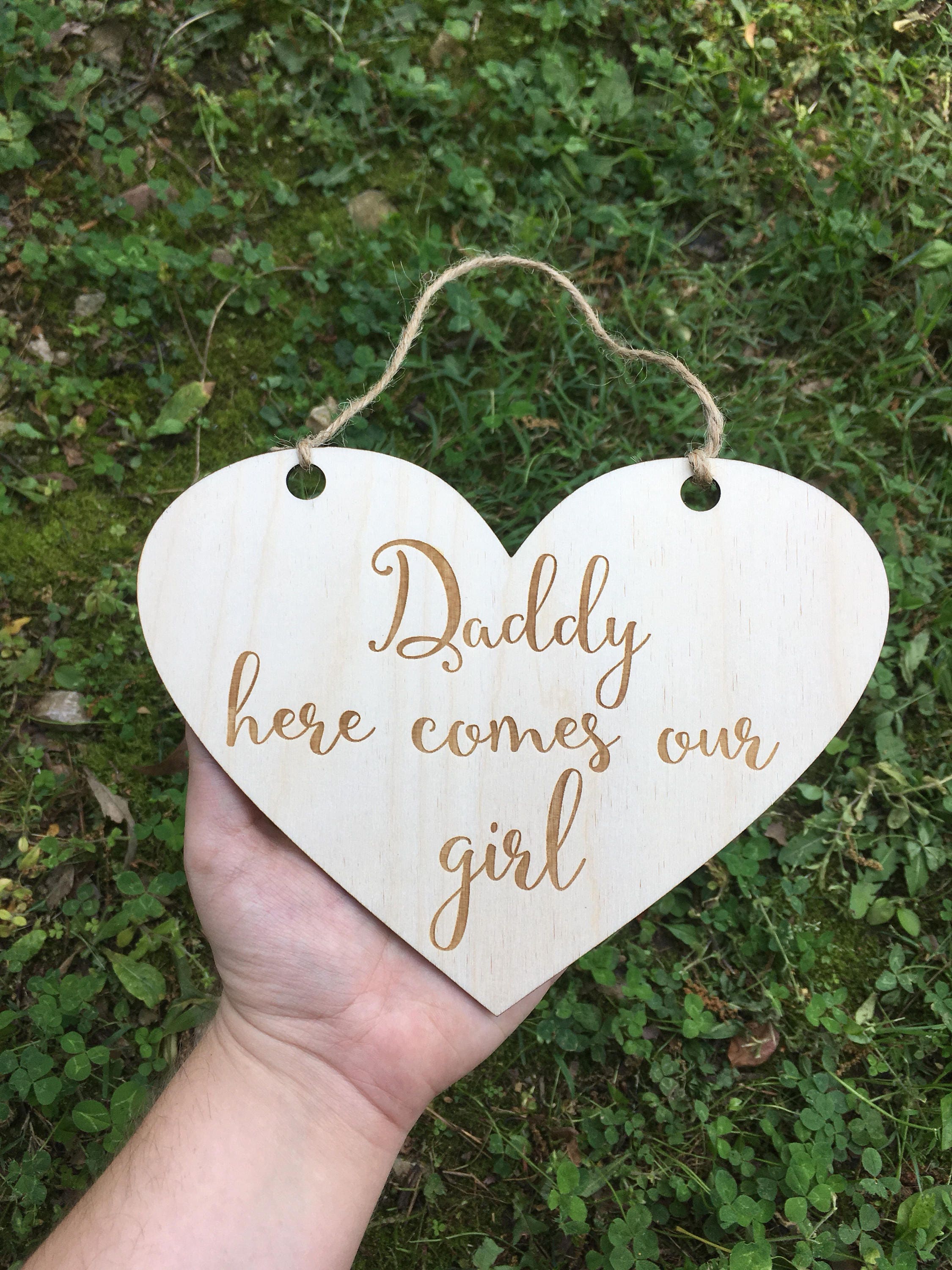 daddy here comes our girl