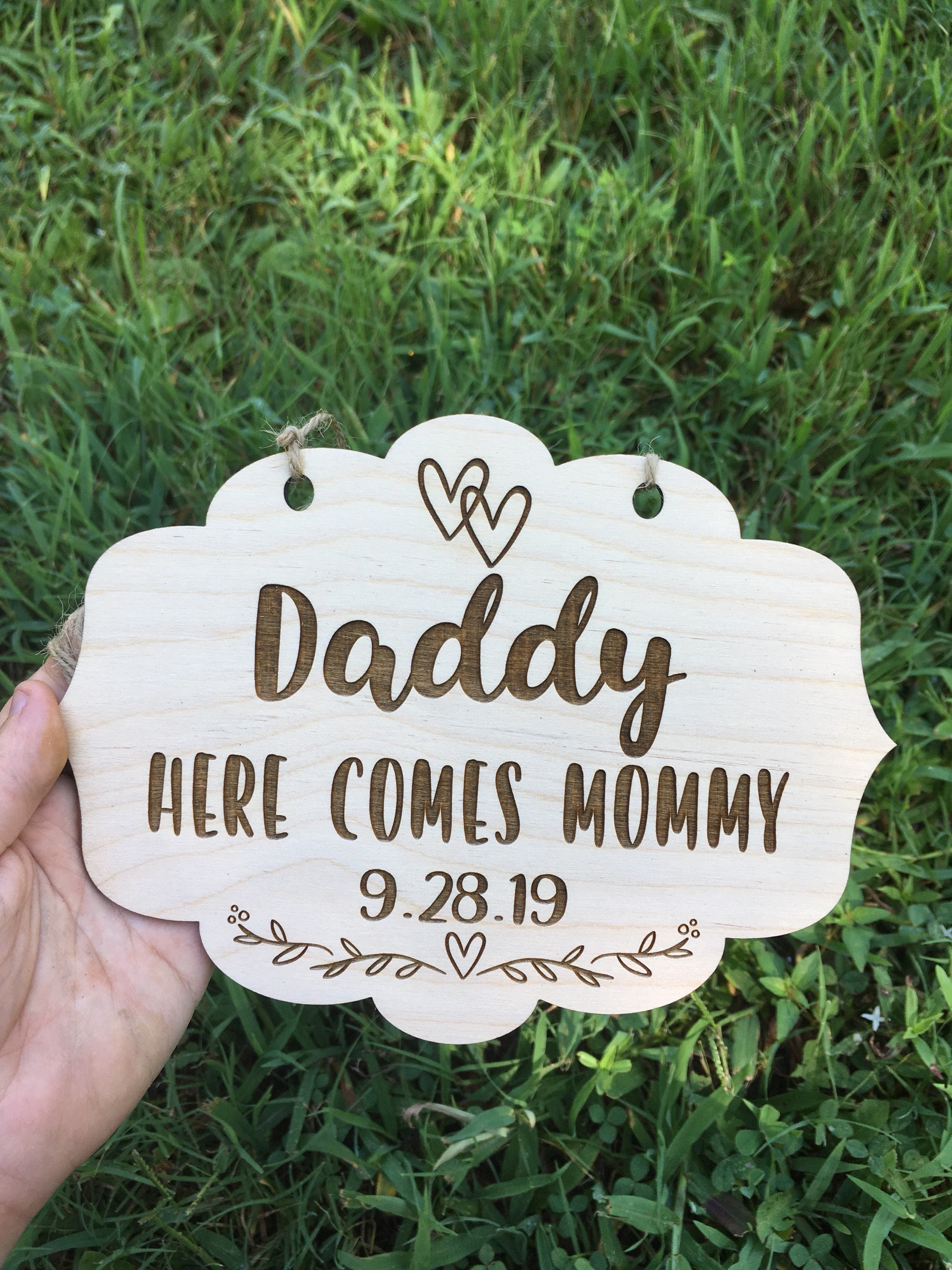 daddy here comes our girl