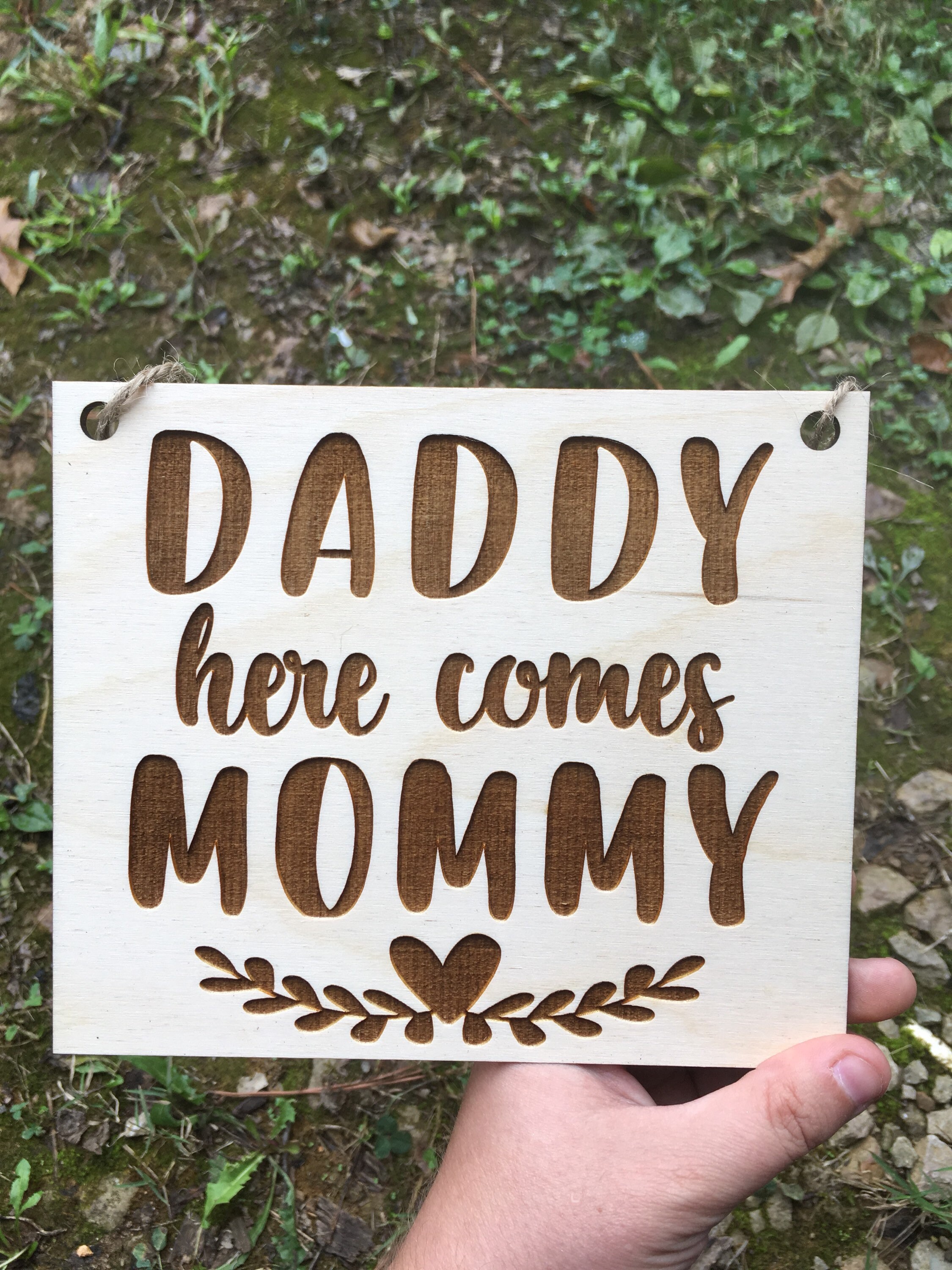 daddy here comes our girl