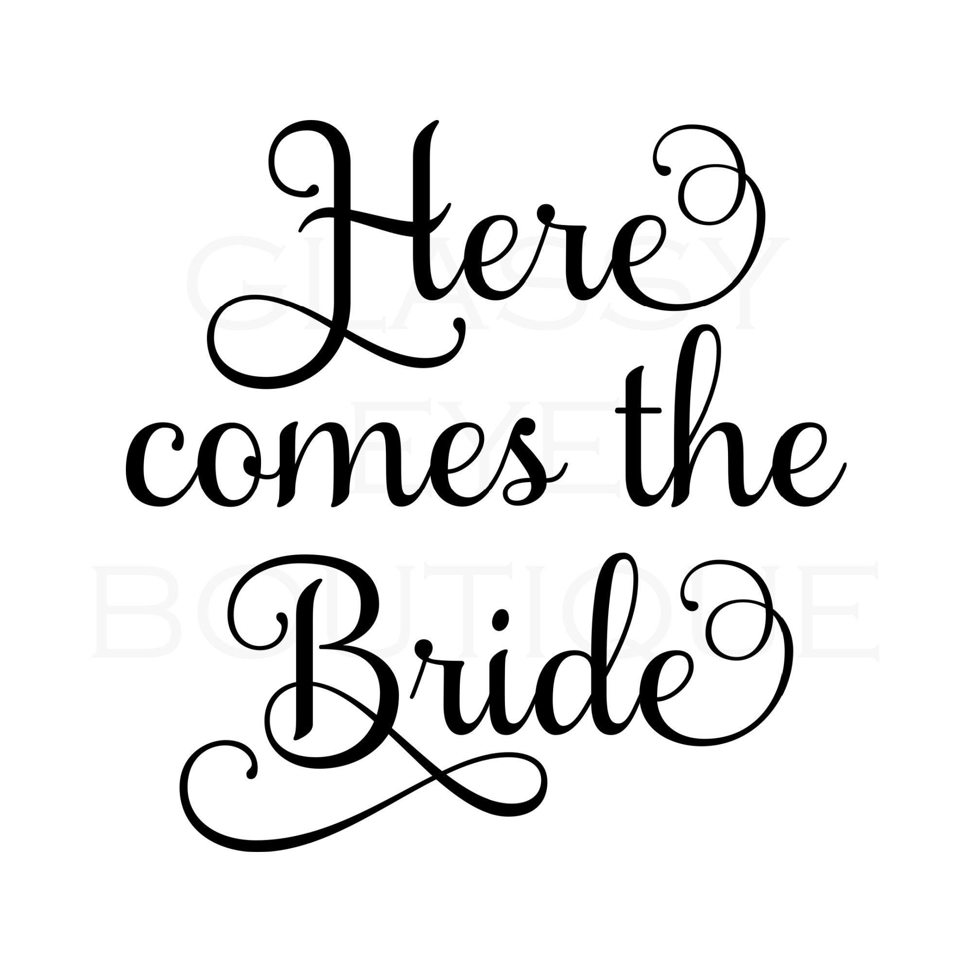 Here Comes the Bride Bride Wedding Groom Picture Sign Etsy