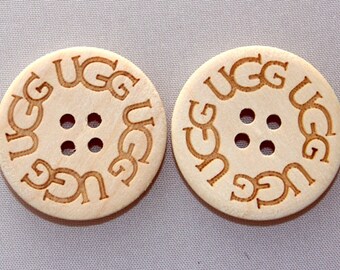 FREE Shipping - Two (2) New Replacement Buttons for Adults sizes UGG boots - SAND color