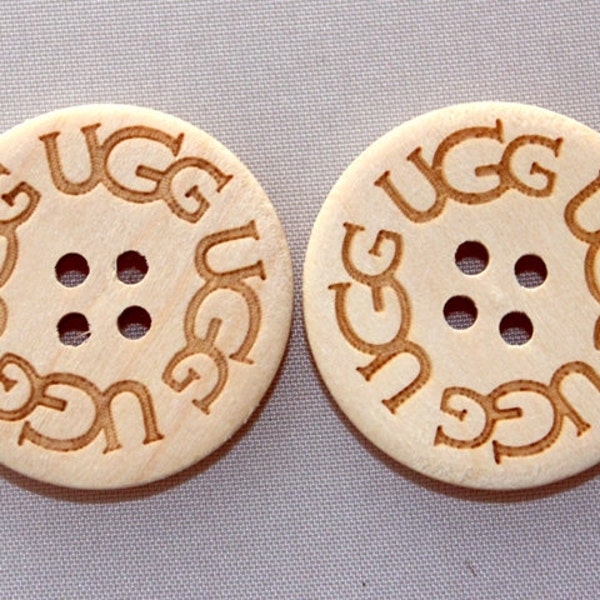 FREE Shipping - Two (2) New Replacement Buttons for Adults sizes UGG boots - SAND color