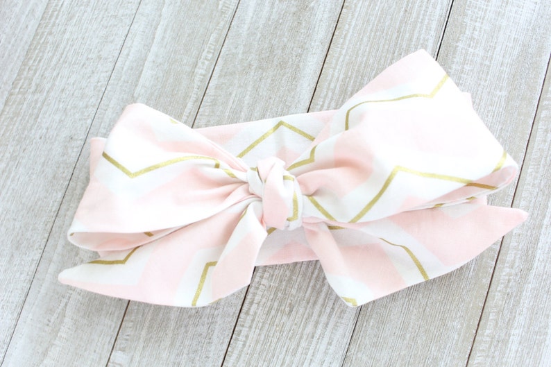 Hair Scarf Baby Turban Blush Zag Wrap Baby Headwrap Photo Prop Knotted Big Bow Toddler Infant Baby Shower Gift Newborn Headband