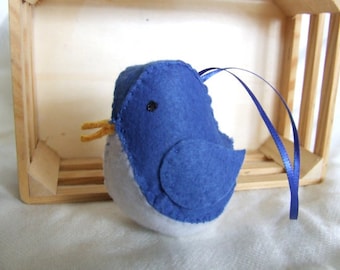SALE! Felt Bird Ornaments Blue Bird Ornament