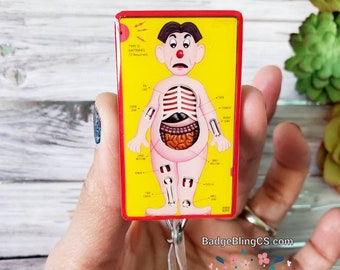 Operation badge reel retractable holder April fools day badge bff manager gag gift friend surgical tech circulating nurse preop pacu nurse