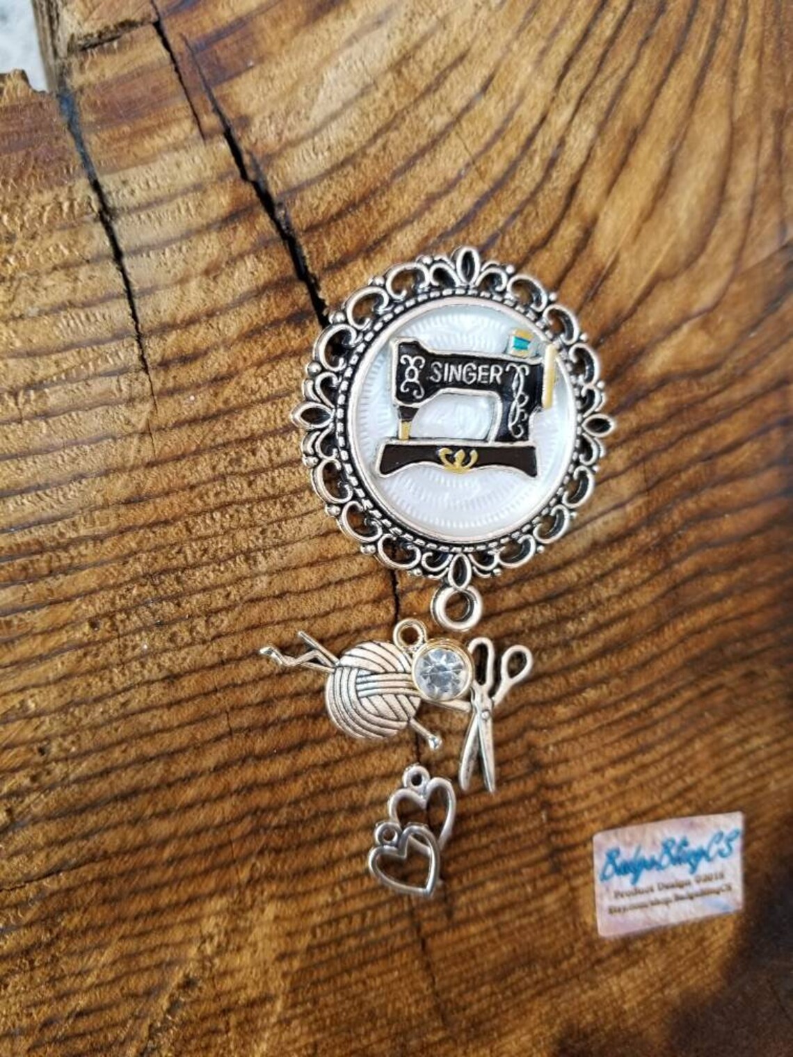 Sewing Machine Badge Reel Clip Quilters Gifts Crafters Scissor Etsy