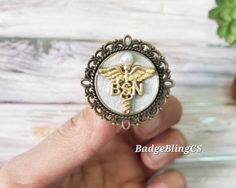 Gold Nursing pin for the pinning ceremony student nurse graduation gifts pins dainty girly beautiful pin antique Victorian vintage style RN