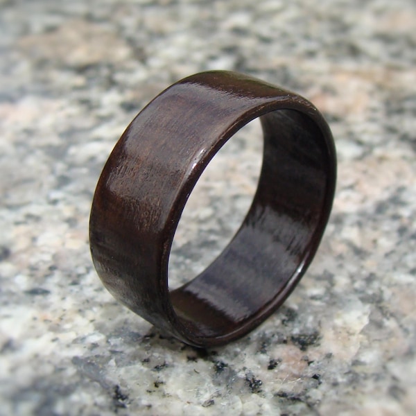 Smoked Eucalyptus Wood Ring ~ Bentwood Ring ~ Handmade To Order ~ Men's or Women's