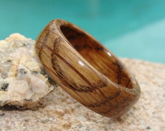 Tennessee Whiskey Barrel Solid Wood Ring - Whiskey Barrel Wedding Band - Whiskey Lover Gift