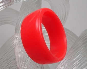 Neonrode harsring - neonrode unisex trouwring - cadeau voor hem of haar