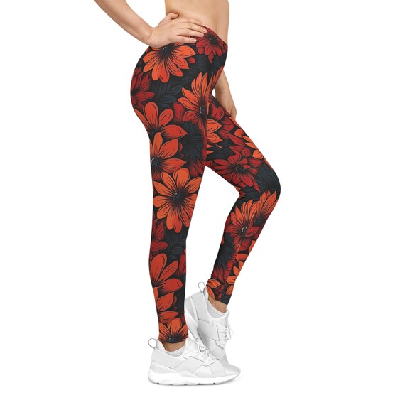 Tie-Dye Camouflage Yoga Pants Gym Sports Leggings Women Exercise Running  High Waist Leggings Workout Tights (Color : Black Red, Size : XS)