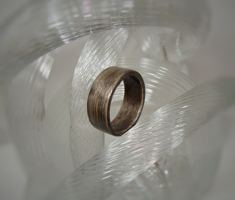 Dyed Bentwood Ring Gray Bentwood Ring Gray Dyed Birch Bentwood Ring Gray Wood Ring Birch Wood Ring Dyed Wood Ring