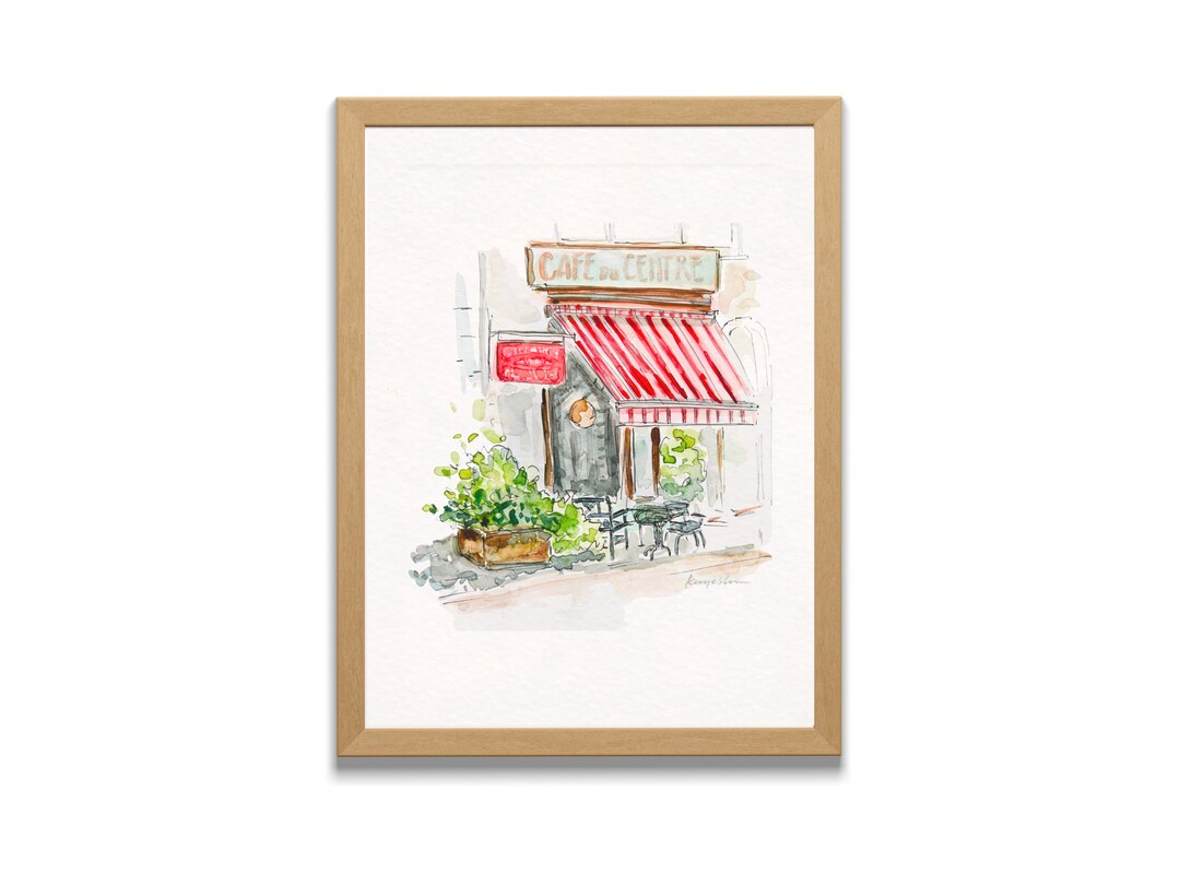 Winners Paris Cafe Framed Print