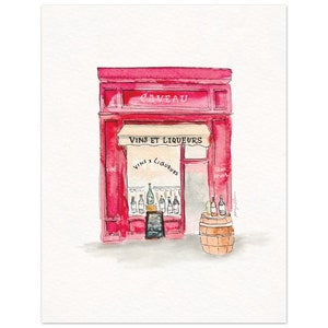 Paris Wandkunst, Aquarell Illustration, Pariser Druck, Aquarell Illustration, Pariser Druck, Französische Wandkunst, Pariser Druck