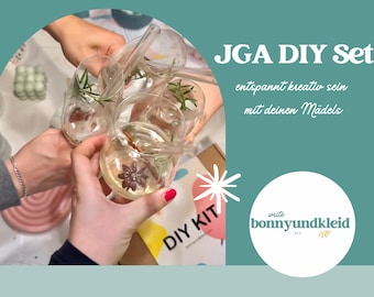 JGA DIY Set Aktivität für Zuhause | Junggesellinnenabschied Idee Frauen | Basteln JGA Kit | Kreative Beschäftigung Braut