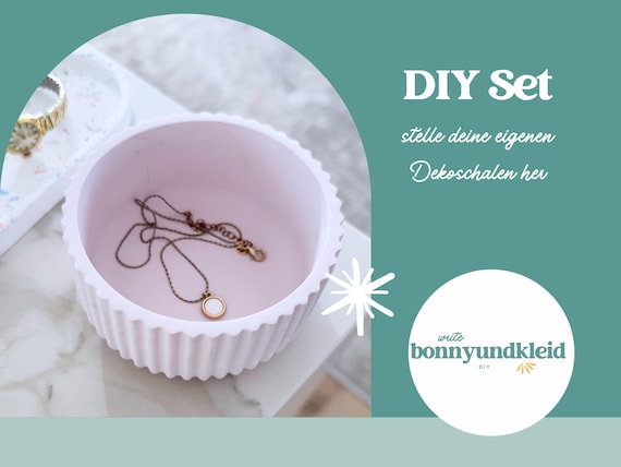 DIY Bastelset Dekoschale – Kreativset für Erwachsene | Geschenk für Mama  | Mädelsabend Idee | DIY Geschenkset | Muttertagsgeschenk