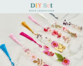 DIY-Set Resin-Lesezeichen I originelles Geschenk für Leseratten I Bastelset für Frauen I  DIY-Set für Erwachsene I Geschenkidee für Frauen