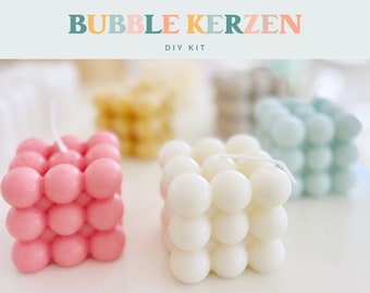 Kerzen DIY Set I Bubble Kerzen selber machen I DIY Kit I Bastelset für Erwachsene I Bubble Candle Set I Kerze Geschenk I Ostergeschenk